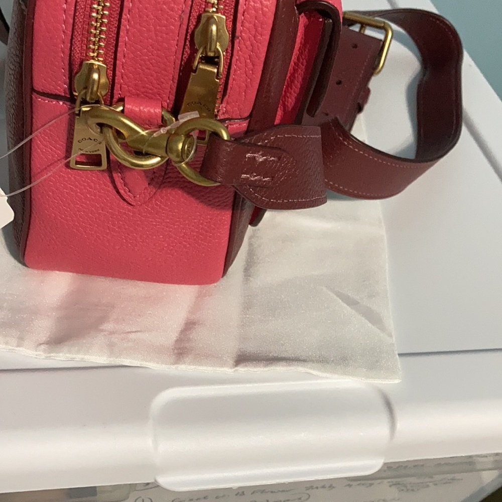 Coach Cassie color block pebble leather Camera baga - Picture 8 of 14